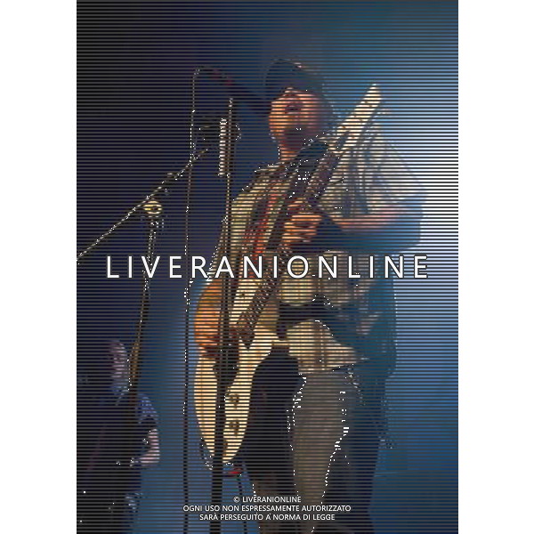 - Pictured is: Vocalist and guitarist Chris Robertson with Black Stone Cherry performing live at the Barrowland, Glasgow, Scotland, UK - 25th February 2014 AG ALDO LIVERANI SAS ONLY ITALY