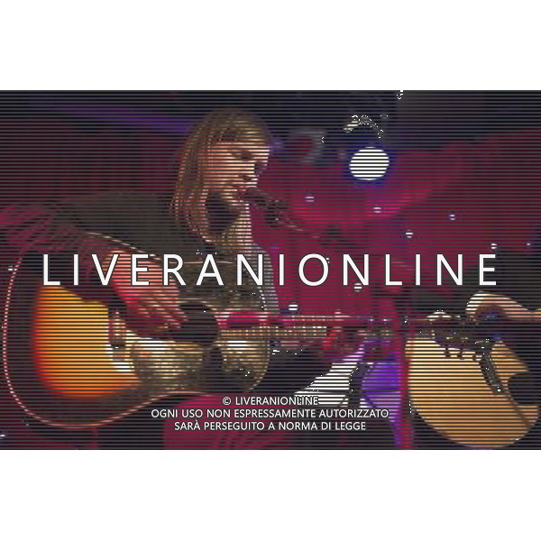 Russell Marsden, guitarist and vocals with Band of Skulls performs at their acoustic set in Madame JoJo\'s, London, on the first 2014 tour date ***EXCLUSIVE*** AG ALDO LIVERANI SAS ONLY ITALY