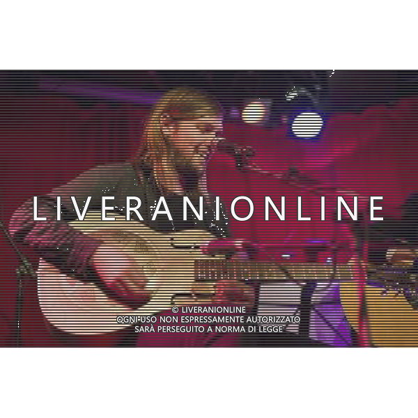 Russell Marsden, guitarist and vocals with Band of Skulls performs at their acoustic set in Madame JoJo\'s, London, on the first 2014 tour date ***EXCLUSIVE*** AG ALDO LIVERANI SAS ONLY ITALY