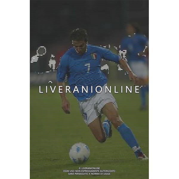 napoli 12/10/2002 italia - jugoslavia nella foto del piero agenzia aldo liverani