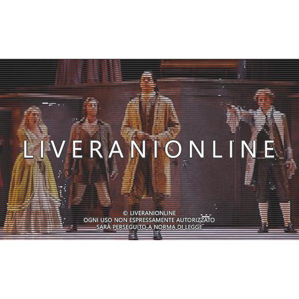 (140228) -- VANCOUVER, Feb. 28, 2014 () -- Actors of Vancouver Opera perform during a full dress rehearsal of Mozart\'s \'Don Giovanni\' ahead of Saturday premier at Queen Elizabeth Theatre in Vancouver, Canada, on Feb. 27, 2014. (/Sergei Bachlakov) AG ALDO LIVERANI SAS ONLY ITALY