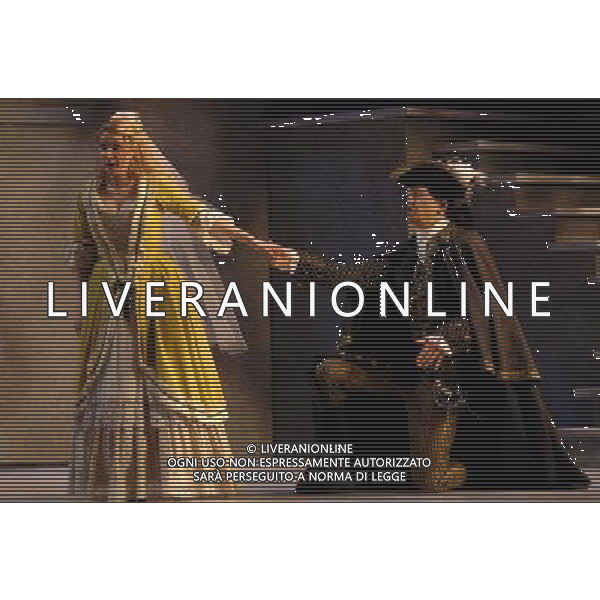 (140228) -- VANCOUVER, Feb. 28, 2014 () -- Actors of Vancouver Opera perform during a full dress rehearsal of Mozart\'s \'Don Giovanni\' ahead of Saturday premier at Queen Elizabeth Theatre in Vancouver, Canada, on Feb. 27, 2014. (/Sergei Bachlakov) AG ALDO LIVERANI SAS ONLY ITALY