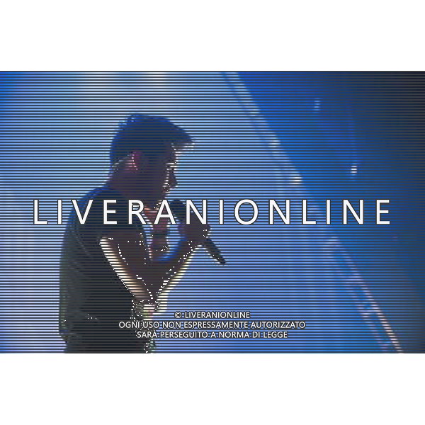 Bastille performing at O2 Apollo Manchester, England on 28th February 2014. Lead singer Dan Smith. AG ALDO LIVERANI SAS ONLY ITALY