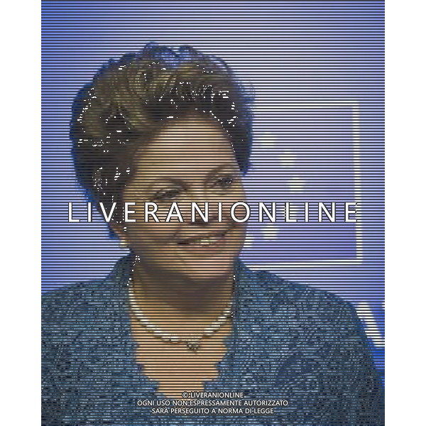 Brazil\'s President Dilma Rousseff holds press conference at the end of an EU-Brazil summit in Brussels, Belgium on 24.02.2014 by Wiktor Dabkowski ©photoshot/AGENZIA ALDO LIVERANI SAS - ITALY ONLY - Conferenza stampa del Consiglio europeo al termine di un vertice UE-Brasile a Bruxelles, in Belgio 24 febbraio 2014