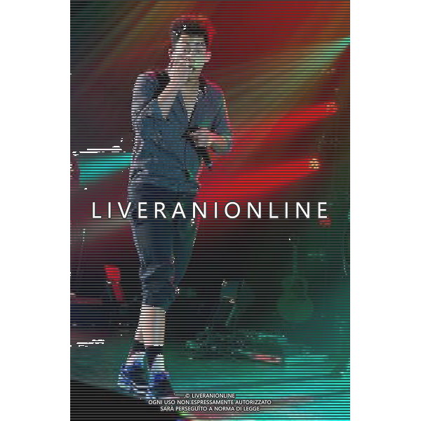 Brighton hip hop duo Rizzle Kicks - Jordan \'Rizzle\' Stephens performing live in concert at the Hammersmith Apollo, London, United Kingdom. Date: 01/03/2014 AG ALDO LIVERANI SAS ONLY ITALY