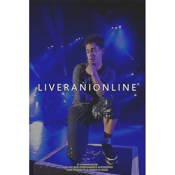 Brighton hip hop duo Rizzle Kicks - Jordan \'Rizzle\' Stephens performing live in concert at the Hammersmith Apollo, London, United Kingdom. Date: 01/03/2014 AG ALDO LIVERANI SAS ONLY ITALY