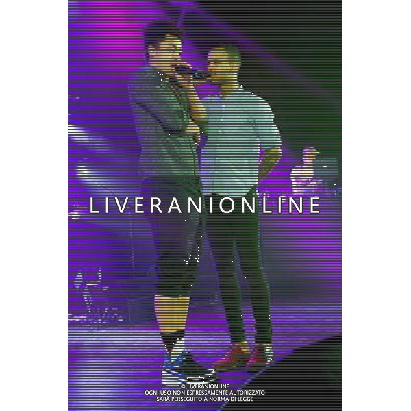 Brighton hip hop duo Rizzle Kicks - Harley \'Sylvester\' Alexander-Sule performing live in concert at the Hammersmith Apollo, London, United Kingdom. Date: 01/03/2014 AG ALDO LIVERANI SAS ONLY ITALY