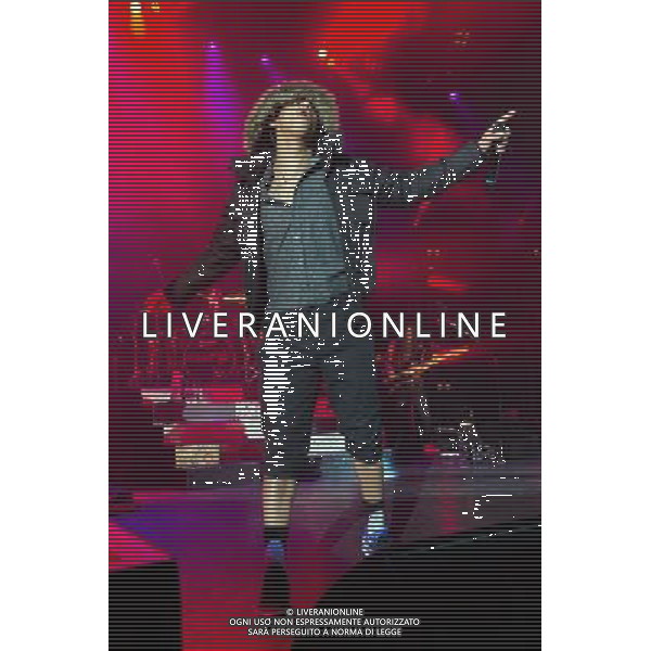 Brighton hip hop duo Rizzle Kicks - Jordan \'Rizzle\' Stephens performing live in concert at the Hammersmith Apollo, London, United Kingdom. Date: 01/03/2014 AG ALDO LIVERANI SAS ONLY ITALY