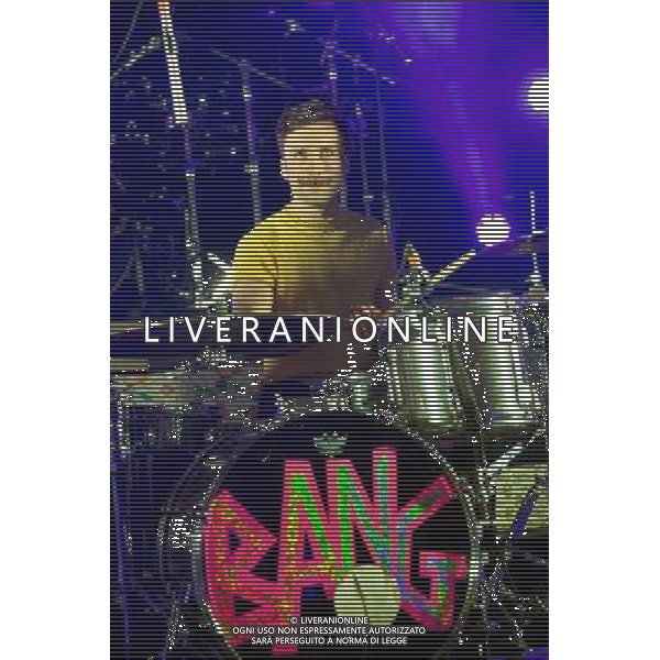BangBangBang! - Sam Parkin (Drums and Vocals) performing live in concert at the Hammersmith Apollo, London, United Kingdom. London, United Kingdom. Date: 01/03/2014 AG ALDO LIVERANI SAS ONLY ITALY