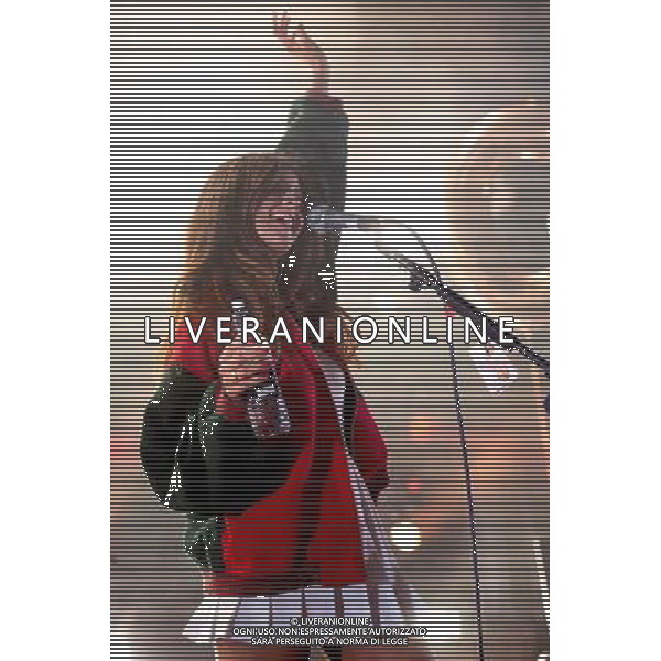 BangBangBang! - Natalie Chahal (Guitar and Vocals) performing live in concert at the Hammersmith Apollo, London, United Kingdom. London, United Kingdom. Date: 01/03/2014 AG ALDO LIVERANI SAS ONLY ITALY