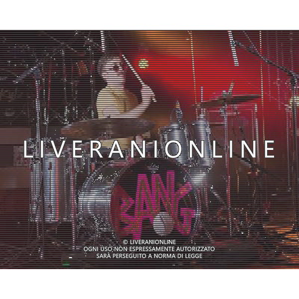 BangBangBang! - Sam Parkin (Drums and Vocals) performing live in concert at the Hammersmith Apollo, London, United Kingdom. London, United Kingdom. Date: 01/03/2014 AG ALDO LIVERANI SAS ONLY ITALY