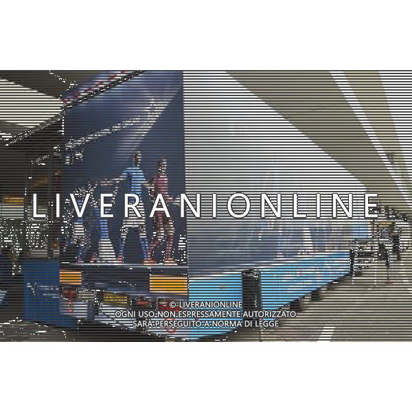 Raduno della nazionale di calcio presso l\'Hotel Sheraton Malpensa, Conferenza stampa del CT e presentazione nuova maglia PUMA - Varese 03 marzo 2014 Nella foto: Il Pullman ©gazzaniga/AGENZIA ALDO LIVERANI SAS