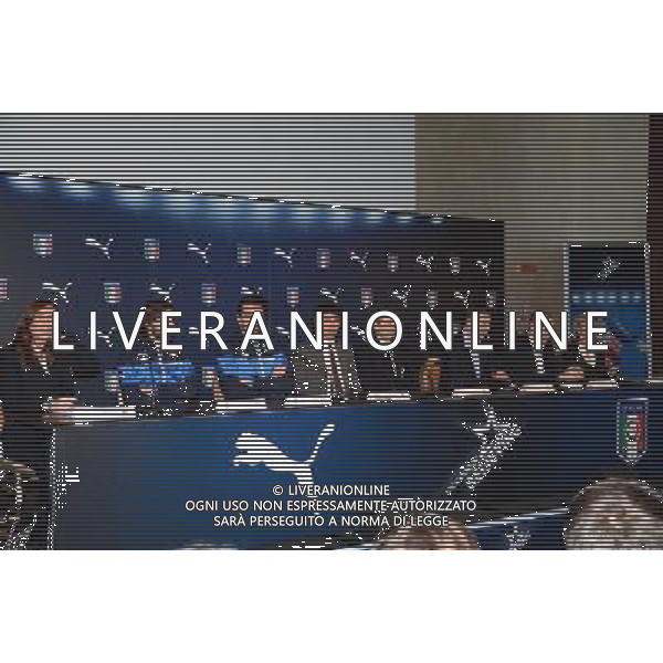 Raduno della nazionale di calcio presso l\'Hotel Sheraton Malpensa, Conferenza stampa del CT e presentazione nuova maglia PUMA - Varese 03 marzo 2014 ©gazzaniga/AGENZIA ALDO LIVERANI SAS