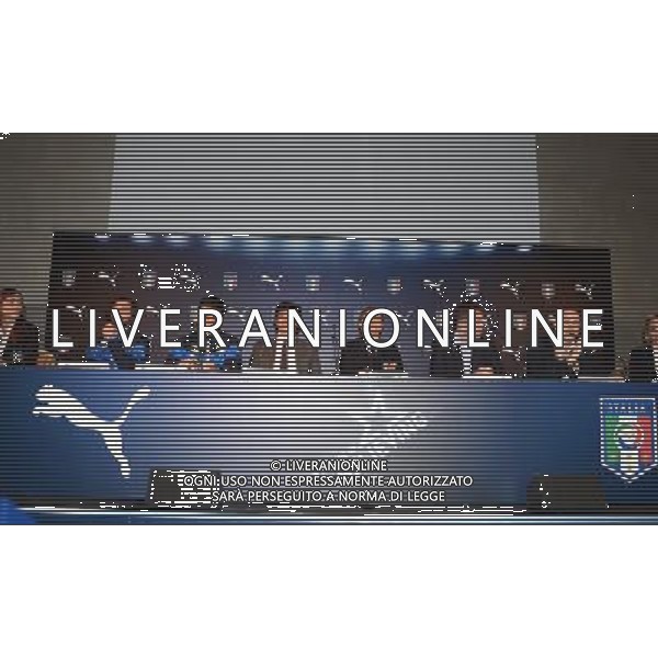 Raduno della nazionale di calcio presso l\'Hotel Sheraton Malpensa, Conferenza stampa del CT e presentazione nuova maglia PUMA - Varese 03 marzo 2014 ©gazzaniga/AGENZIA ALDO LIVERANI SAS