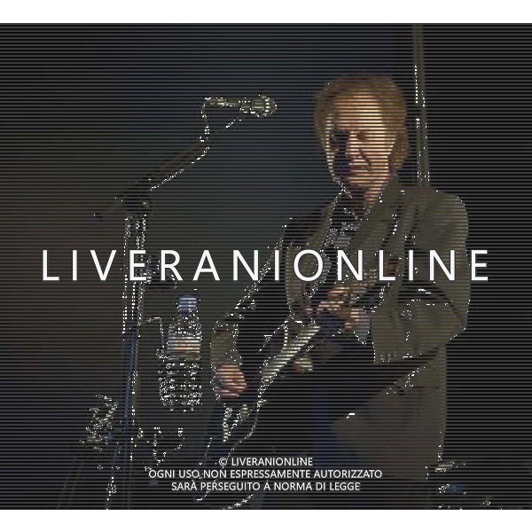 RAY DAVIES performs new show entitled \'Americana: Songs, Stories and Home Movies\' at sold out Union Chapel, London on 4th March 2014. The show features Ray with his guitarist, Bill Shanley, as an acoustic duo performing songs featured in his new book, Americana, as well as some classic Kinks tracks. AG ALDO LIVERANI SAS ONLY ITALY