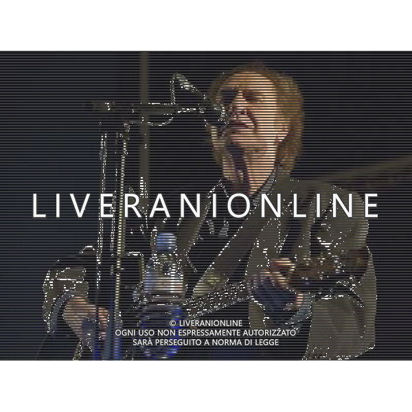 RAY DAVIES performs new show entitled \'Americana: Songs, Stories and Home Movies\' at sold out Union Chapel, London on 4th March 2014. The show features Ray with his guitarist, Bill Shanley, as an acoustic duo performing songs featured in his new book, Americana, as well as some classic Kinks tracks. AG ALDO LIVERANI SAS ONLY ITALY