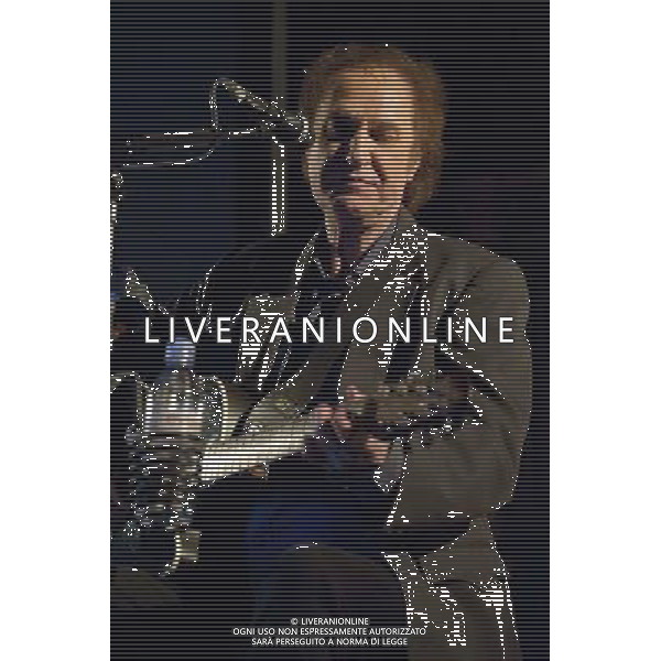 RAY DAVIES performs new show entitled \'Americana: Songs, Stories and Home Movies\' at sold out Union Chapel, London on 4th March 2014. The show features Ray with his guitarist, Bill Shanley, as an acoustic duo performing songs featured in his new book, Americana, as well as some classic Kinks tracks. AG ALDO LIVERANI SAS ONLY ITALY