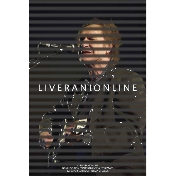 RAY DAVIES performs new show entitled \'Americana: Songs, Stories and Home Movies\' at sold out Union Chapel, London on 4th March 2014. The show features Ray with his guitarist, Bill Shanley, as an acoustic duo performing songs featured in his new book, Americana, as well as some classic Kinks tracks. AG ALDO LIVERANI SAS ONLY ITALY