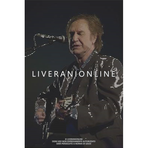 RAY DAVIES performs new show entitled \'Americana: Songs, Stories and Home Movies\' at sold out Union Chapel, London on 4th March 2014. The show features Ray with his guitarist, Bill Shanley, as an acoustic duo performing songs featured in his new book, Americana, as well as some classic Kinks tracks. AG ALDO LIVERANI SAS ONLY ITALY