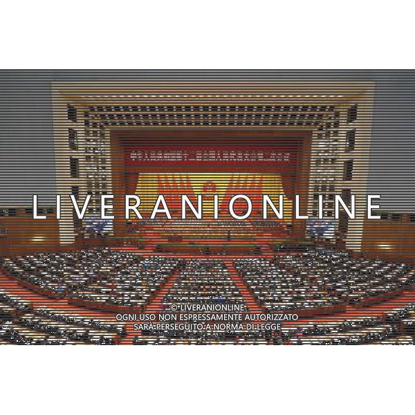 (140305) -- BEIJING, March 5, 2014 () -- The second session of China\'s 12th National People\'s Congress (NPC) opens at the Great Hall of the People in Beijing, capital of China, March 5, 2014. (/Wang Ye) (zkr) AG ALDO LIVERANI SAS ONLY ITALY