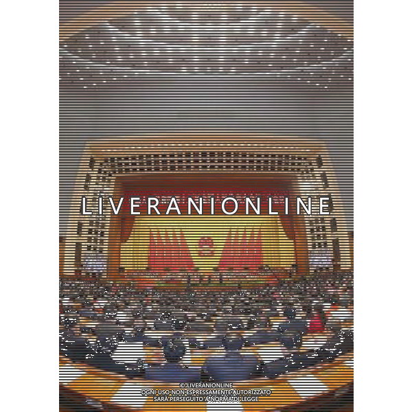 (140305) -- BEIJING, March 5, 2014 () -- The second session of China\'s 12th National People\'s Congress (NPC) opens at the Great Hall of the People in Beijing, capital of China, March 5, 2014. (/Li Gang) (zkr) AG ALDO LIVERANI SAS ONLY ITALY