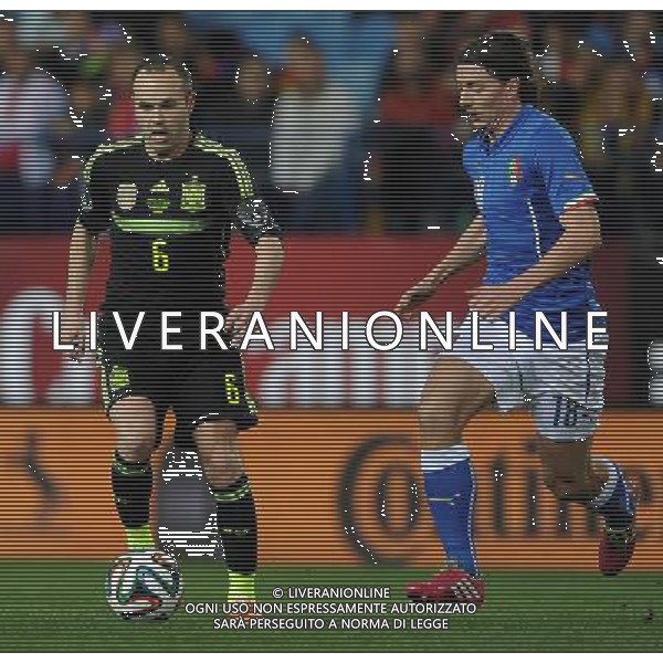 Amichevole Madrid - 05.03.2014 Spagna-Italia Nella Foto:iniesta montolivo /Ph.Vitez-Ag. Aldo Liverani