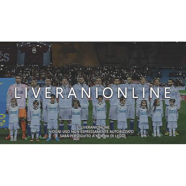 Amichevole Madrid - 05.03.2014 Spagna-Italia Nella Foto:la nazionale italiana durante l\'inno /Ph.Vitez-Ag. Aldo Liverani