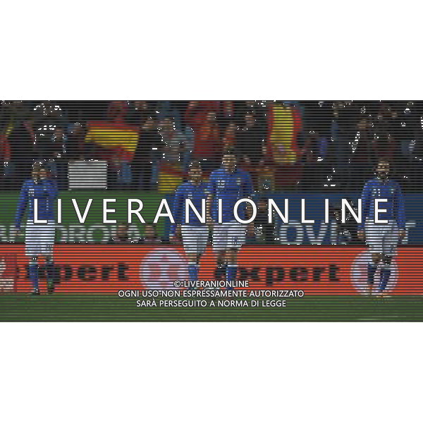 Amichevole Madrid - 05.03.2014 Spagna-Italia Nella Foto:delusione paletta marchisio montolivo pirlo /Ph.Vitez-Ag. Aldo Liverani