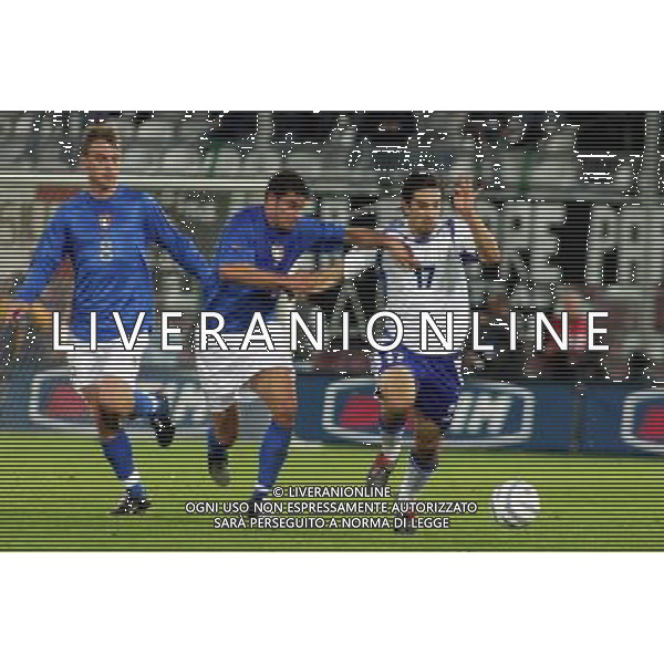 MESSINA17 NOVEMBRE 2004 AMICHEVOLE NAZIONALE ITALIA - FINLANDIA NELLA DANIELE DE ROSSI E BLASI MANUELE FOTO FRANCESCO SAYA/AGENZIA ALDO LIVERANI