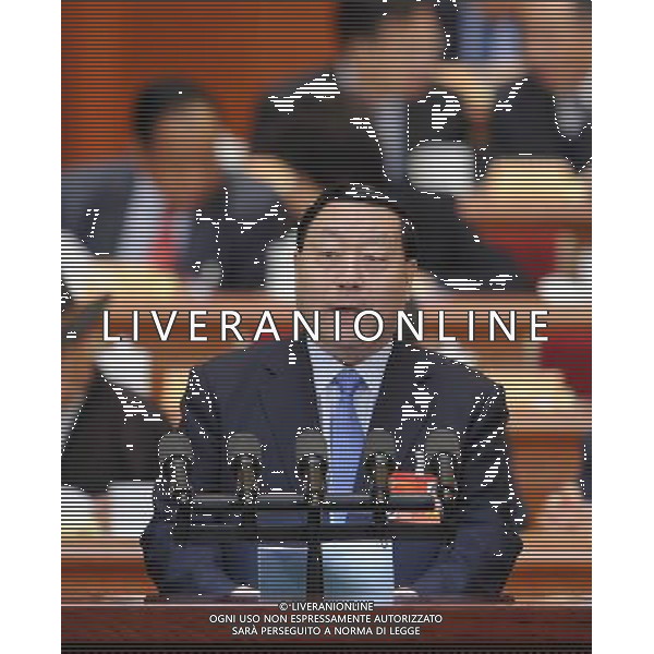 (140307) -- BEIJING, March 7, 2014 () -- Liu Zhenya, a member of the 12th National Committee of the Chinese People\'s Political Consultative Conference (CPPCC), speaks at the second plenary meeting of the second session of the 12th National Committee of the CPPCC at the Great Hall of the People in Beijing, capital of China, March 7, 2014. (/Xie Huanchi) (zkr) AG ALDO LIVERANI SAS ONLY ITALY