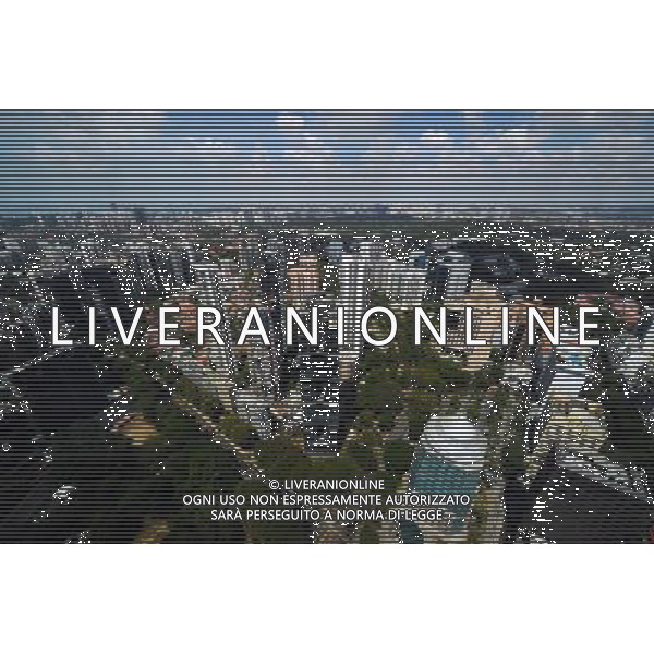 (140306) -- SINGAPORE, March 6, 2014 () -- Photo taken on March 6, 2014 shows the housing in Singapore\'s Orchard Road area. Singapore has jumped to the top of the Economist Intelligence Unit\'s (EIU) ranking of the world\'s most expensive cities, overtaking the likes of Tokyo and Osaka as the Singapore dollar appreciated against the yen, local TV Channel NewsAsia reported on Tuesday. (/Then Chih Wey) ©photohsot/AGENZIA ALDO LIVERANI SAS - ITALY ONLY - Veduta aerea di Singapore classificata una delle citta\' piu\' care del mondo, 6 marzo 2014
