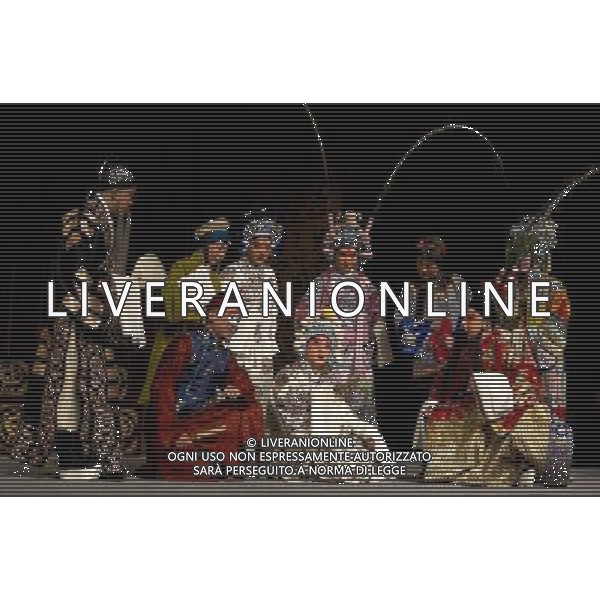 (140306) -- TORONTO, March 6, 2014 () --Actors from Shanghai Peking Opera Theater perform \'The Revenge of Prince Zi Dan\' at P.C. Ho Theater in Toronto, Canada, March 5, 2014. The opera is based on the well-known Shakespeare\'s famous play \'Hamlet\'. (/Zou Zheng) (lyx) AG ALDO LIVERANI SAS ONLY ITALY