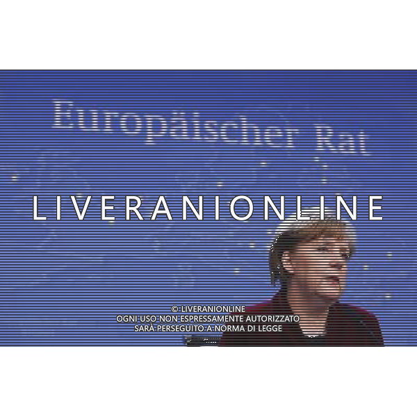 (140306) -- BRUSSELS, March 6, 2014 () -- German Chancellor Angela Merkel speaks at a press conference after EU-Ukraine head of states Summit at the EU headquarters in Brussels, capital of Belgium, March 6, 2014. (/Zhou Lei) ©PPHOTOSHOT/AGENZIA ALDO LIVERANI SAS - ITALY ONLY - Vertice UE-Ucraina degli stati presso la sede dell\'Unione europea a Bruxelles , capitale del Belgio, 6 marzo 2014.