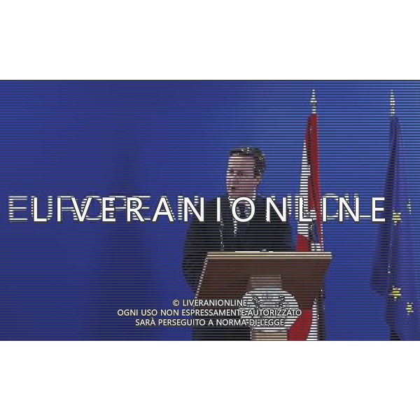 (140306) -- BRUSSELS, March 6, 2014 () -- British Prime Minister David Cameron speaks at a press conference after EU-Ukraine head of states Summit at the EU headquarters in Brussels, capital of Belgium, March 6, 2014. (/Zhou Lei) ©PPHOTOSHOT/AGENZIA ALDO LIVERANI SAS - ITALY ONLY - Vertice UE-Ucraina degli stati presso la sede dell\'Unione europea a Bruxelles , capitale del Belgio, 6 marzo 2014.