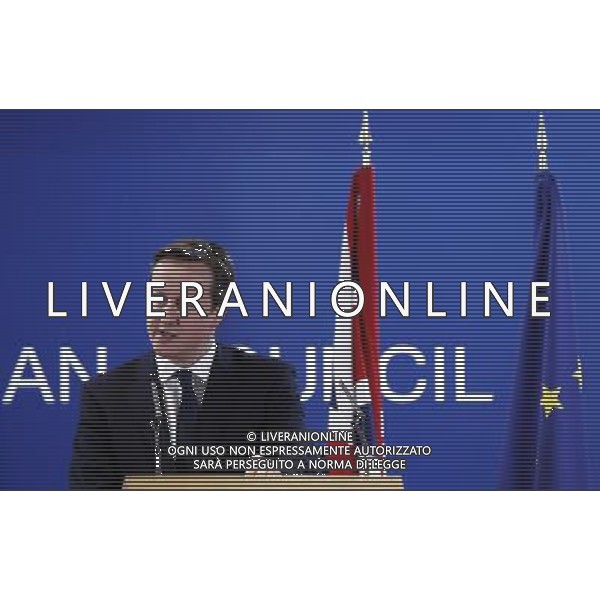 (140306) -- BRUSSELS, March 6, 2014 () -- British Prime Minister David Cameron speaks at a press conference after EU-Ukraine head of states Summit at the EU headquarters in Brussels, capital of Belgium, March 6, 2014. (/Zhou Lei) ©PPHOTOSHOT/AGENZIA ALDO LIVERANI SAS - ITALY ONLY - Vertice UE-Ucraina degli stati presso la sede dell\'Unione europea a Bruxelles , capitale del Belgio, 6 marzo 2014.