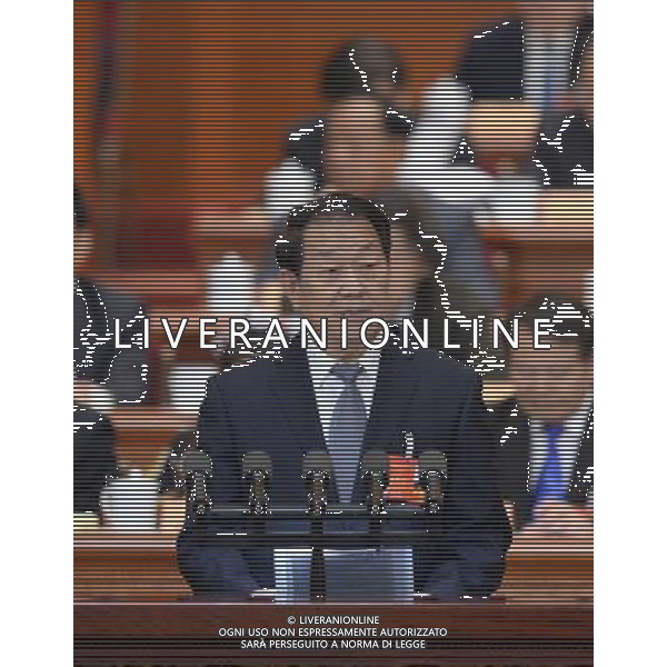 (140308) -- BEIJING, March 8, 2014 () -- Cheng Jinpei, member of the 12th National Committee of the Chinese People\'s Political Consultative Conference (CPPCC), speaks at the third plenary meeting of the second session of the 12th National Committee of the CPPCC at the Great Hall of the People in Beijing, capital of China, March 8, 2014. (/Li Tao) (zkr) ©PHOTOHSOT/AGENZIA ALDO LIVERANI SAS - ONLY ITALY - SEDUTA PLENARIA CCPPC - CINA-PECHINO