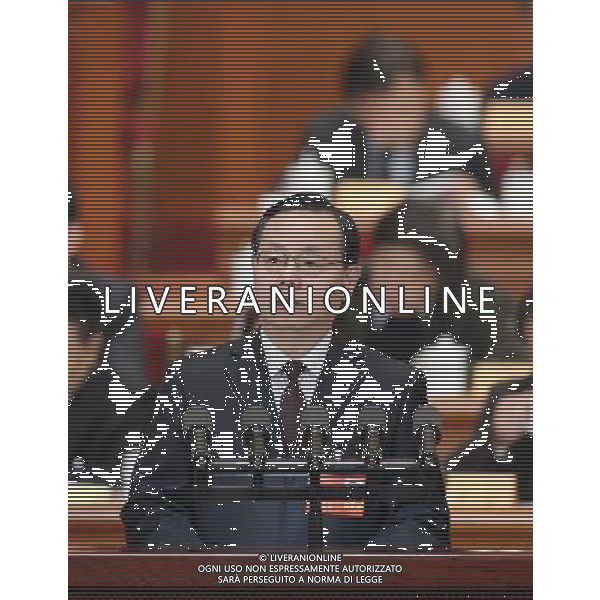 (140308) -- BEIJING, March 8, 2014 () -- Jiang Zuojun, member of the 12th National Committee of the Chinese People\'s Political Consultative Conference (CPPCC), speaks at the third plenary meeting of the second session of the 12th National Committee of the CPPCC at the Great Hall of the People in Beijing, capital of China, March 8, 2014. (/Ding Lin) (zkr) ©PHOTOHSOT/AGENZIA ALDO LIVERANI SAS - ONLY ITALY - SEDUTA PLENARIA CCPPC - CINA-PECHINO