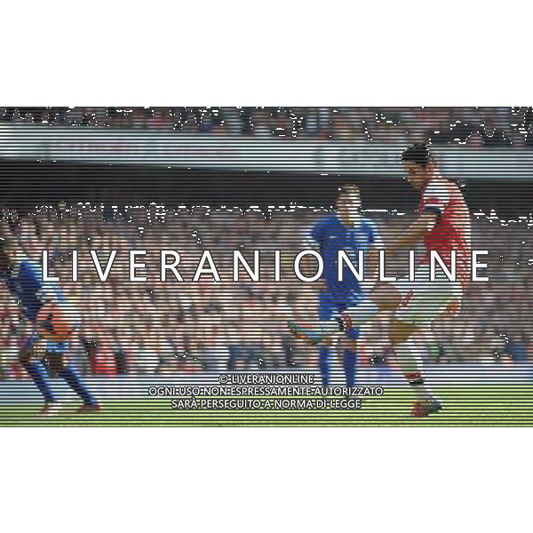 MIKEL ARTETA SCORES PENALTY ARSENAL FC V EVERTON FC ARSENAL FC V EVERTON FC, THE BUDWEISER FA CUP QUARTER FINAL EMIRATES STADIUM, LONDON, ENGLAND 08 March 2014 GAT79228 THE BUDWEISER FA CUP QUARTER FINALS WARNING! This Photograph May Only Be Used For Newspaper And/Or Magazine Editorial Purposes. May Not Be Used For Publications Involving 1 player, 1 Club Or 1 Competition Without Written Authorisation From Football DataCo Ltd. For Any Queries, Please Contact Football DataCo Ltd on +44 (0) 207 864 9121 AG ALDO LIVERANI SAS ONLY ITALY