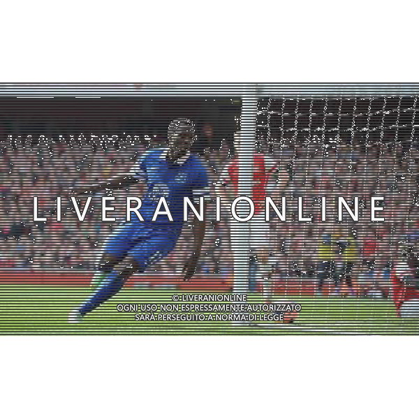 ROMELU LUKAKU SCORES FOR EVERTON ARSENAL FC V EVERTON FC ARSENAL FC V EVERTON FC, THE BUDWEISER FA CUP QUARTER FINAL EMIRATES STADIUM, LONDON, ENGLAND 08 March 2014 GAT79215 THE BUDWEISER FA CUP QUARTER FINALS WARNING! This Photograph May Only Be Used For Newspaper And/Or Magazine Editorial Purposes. May Not Be Used For Publications Involving 1 player, 1 Club Or 1 Competition Without Written Authorisation From Football DataCo Ltd. For Any Queries, Please Contact Football DataCo Ltd on +44 (0) 207 864 9121 AG ALDO LIVERANI SAS ONLY ITALY