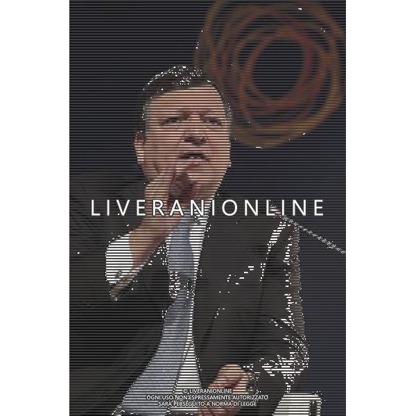 (140308) -- ATHENS, March 8, 2014 () -- European Commission President Jose Manuel Barroso speaks at the 6th European Summit of Regions and Cities in Athens, Greece, March 8, 2014. Barroso is in Athens to attend the summit. (/Marios Lolos) AG ALDO LIVERANI SAS ONLY ITALY