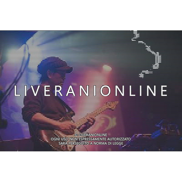 Rovo performing at Manchester Ritz, England on 7th March 2014. Guitarist Seiichi Yamamoto. AG ALDO LIVERANI SAS ONLY ITALY