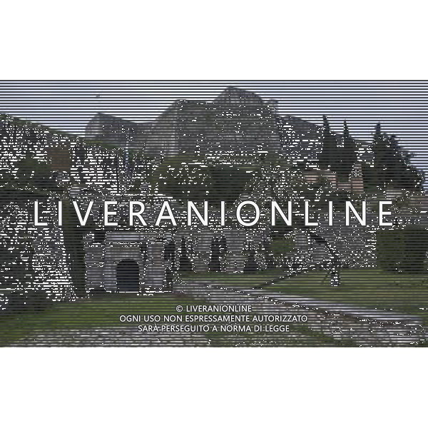 (140308) -- CORFU, Mar. 8, 2014 () -- Photo taken on March 8, 2014 shows a scenery of the old town of Corfu, Greece. The Old Town of Corfu, on the Greek Island of Corfu off the western coasts of Albania and Greece, is located in a strategic position at the entrance of the Adriatic Sea, and has its roots in the 8th century BC. The three forts of the town, designed by renowned Venetian engineers, were used from 1386 to 1797 by Venice to defend the maritime trading interests of the Republic of Venice against the Ottoman Empire. In the course of time, the forts were repaired and partly rebuilt several times, more recently under British rule in the 19th century. The mainly neoclassical housing stock of the Old Town is partly from the Venetian period, partly of later construction, notably the 19th century. As a fortified Mediterranean port, Corfu\' s urban and port ensemble is notable for its high level of integrity and authenticity. The ensemble was inscribed as UNESCO World Heritage Site in 2007. It is the most recent inscribed among the 17 UNESCO World Heritage Sites in Greece. (/Liu Yongqiu) ©photoshot/AGENZIA ALDO LIVERANI SAS - ITALY ONLY - Vedute della citta\' vecchia di Corfu al largo delle coste occidentali di Albania e Grecia, si trova dentro una posizione strategica all\'ingresso del Mare Adriatico, iscritta come patrimonio mondiale dell\'UNESCO nel 2007