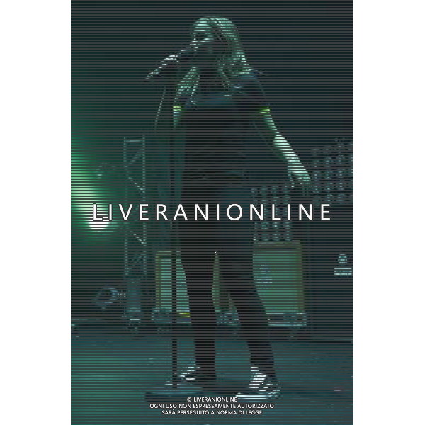 Australian band Tonight Alive perform at Brixton Academy, London, England, UK on 8th March 2014. The band consists of Jenna McDougall (Vocals), Jake Hardy (Guitar), Whakaio (Guitar / Vocals), Cam Adler (Bass) and Matt Best (Drums). ©PHOTOHSOT/AGENZIA ALDO LIVERANI SAS - ITALY ONLY - EDITORIAL USE ONLY