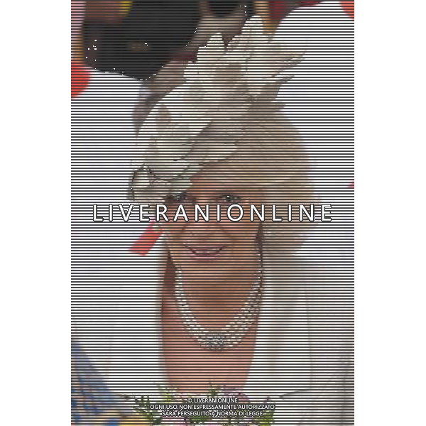 Camilla, Duchess of Cornwall attends a Commonwealth Day Observance Service and Reception at Westminster Abbey in London. 10th March 2014 AG ALDO LIVERANI SAS ONLY ITALY