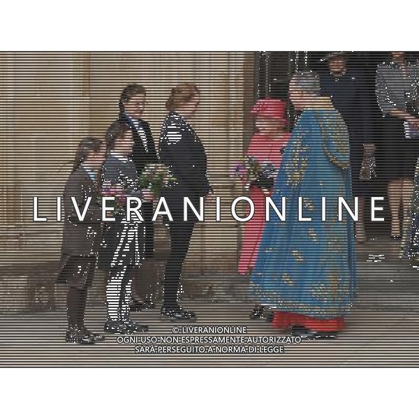 HRH Queen Elizabeth II attends a Commonwealth Day Observance Service and Reception at Westminster Abbey in London. 10th March 2014 AG ALDO LIVERANI SAS ONLY ITALY