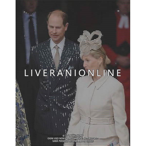 Prince Edward, Earl of Wessex and Sophie, Countess of Wessex attend a Commonwealth Day Observance Service and Reception at Westminster Abbey in London. 10th March 2014 AG ALDO LIVERANI SAS ONLY ITALY