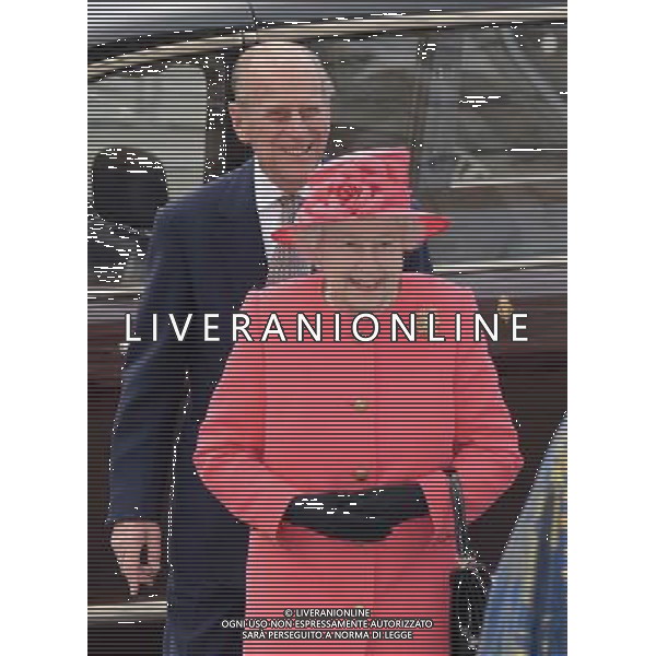 Queen Elizabeth II and Prince Philip, The Duke of Edinburgh attends the annual Commonwealth Observance in Westminster Abbey, London. 10th March 2014. AG ALDO LIVERANI SAS ONLY ITALY