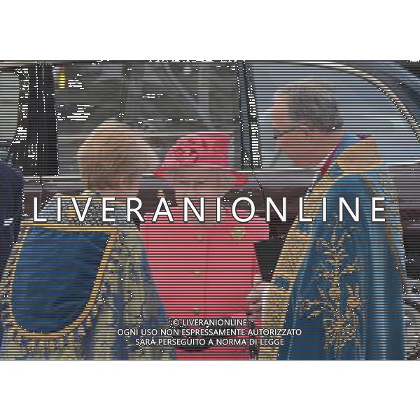 Queen Elizabeth II attends the annual Commonwealth Observance in Westminster Abbey, London. 10th March 2014. AG ALDO LIVERANI SAS ONLY ITALY