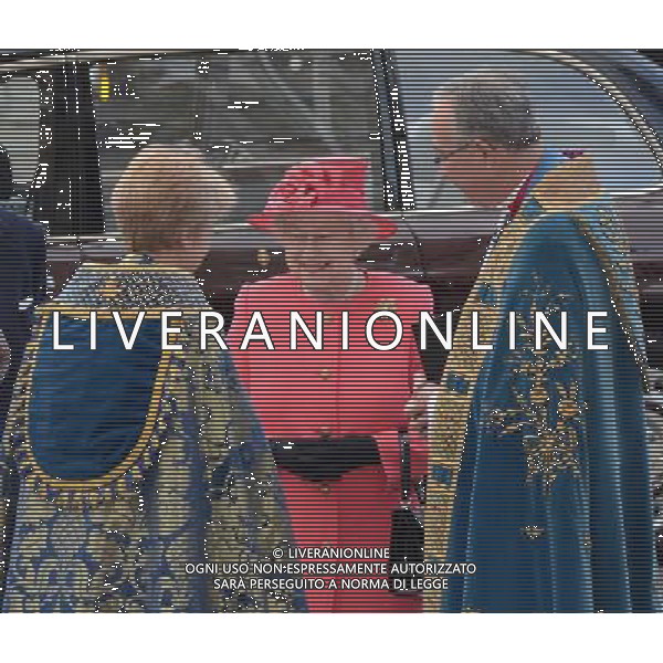 Queen Elizabeth II attends the annual Commonwealth Observance in Westminster Abbey, London. 10th March 2014. AG ALDO LIVERANI SAS ONLY ITALY