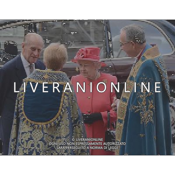 Queen Elizabeth II and Prince Philip, The Duke of Edinburgh attends the annual Commonwealth Observance in Westminster Abbey, London. 10th March 2014. AG ALDO LIVERANI SAS ONLY ITALY